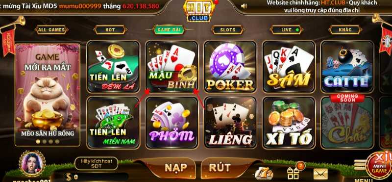 Đôi nét thông tin về tựa game Mậu Binh Hitclub