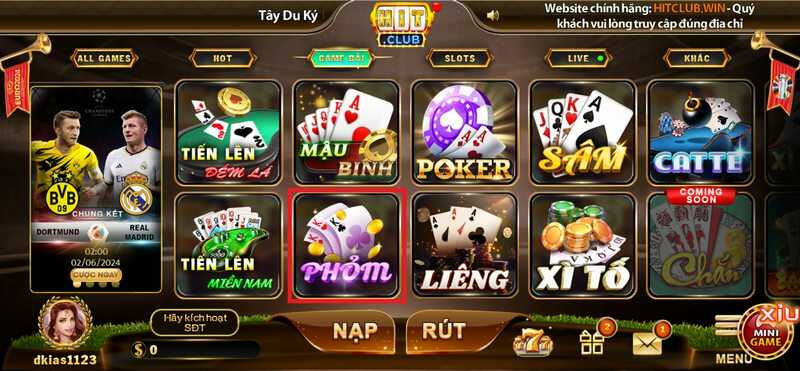 Đôi nét thông tin về luật chơi tựa game Phỏm Hitclub