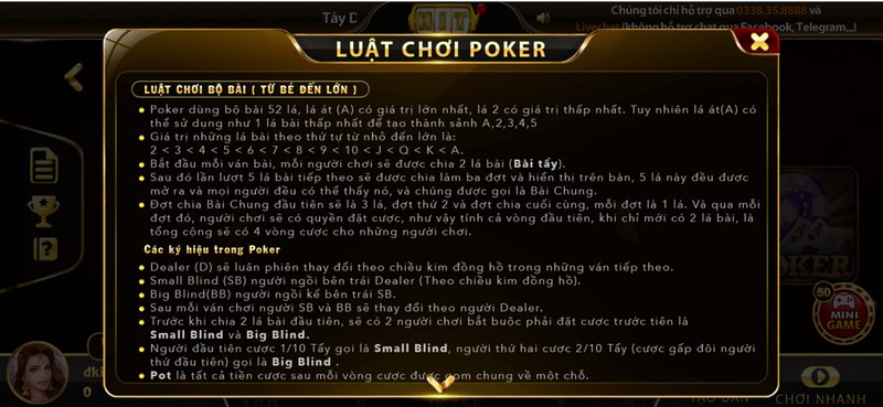 Giải đáp luật chơi cơ bản trong Poker cho tân binh