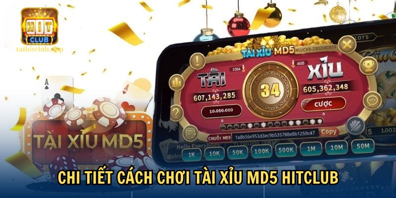 Hướng dẫn cách chơi Tài Xỉu MD5 HitClub