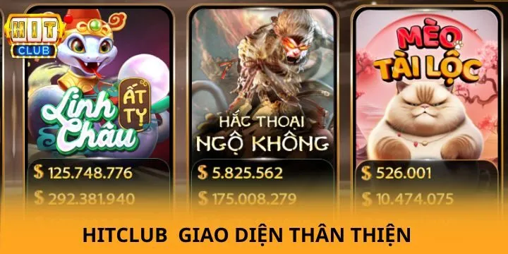 HITCLUB 22 Hitclub đầu tư giao diện chỉn chu, tối ưu cho người dùng