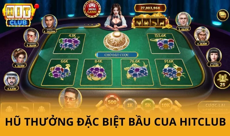 Bầu cua hitclub - Hướng dẫn chơi game, kiếm được tiền từ ván đầu tiên 4 Hũ thưởng đặc biệt Bầu Cua HitClub
