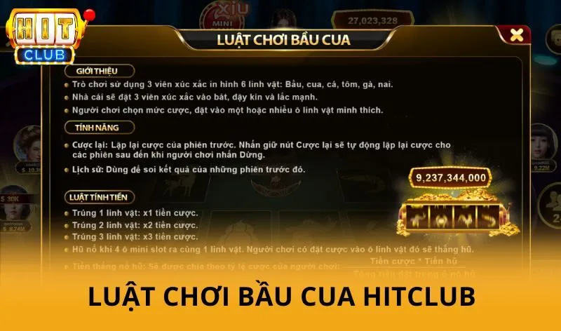 Bầu cua hitclub - Hướng dẫn chơi game, kiếm được tiền từ ván đầu tiên 2 Phổ biến luật chơi Bầu Cua HitClub