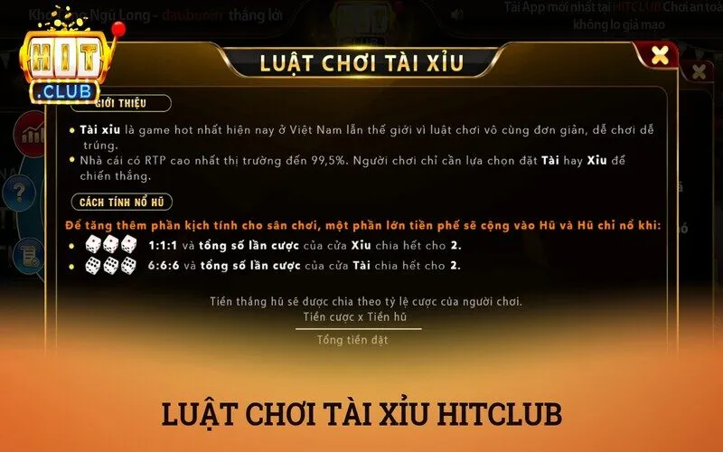 Tài xỉu Hitclub – Sàn đấu trí nghẹt thở qua góc nhìn từ thực tế 3 Bảng chi tiết về hạng mục và luật chơi Tài xỉu Hitclub
